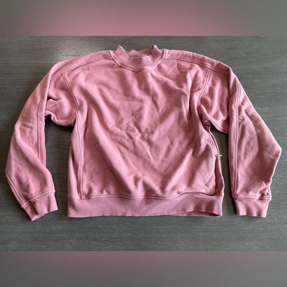 Lululemon Chill On Pullover Quicksand Pink Mauve Sweatshirt 6